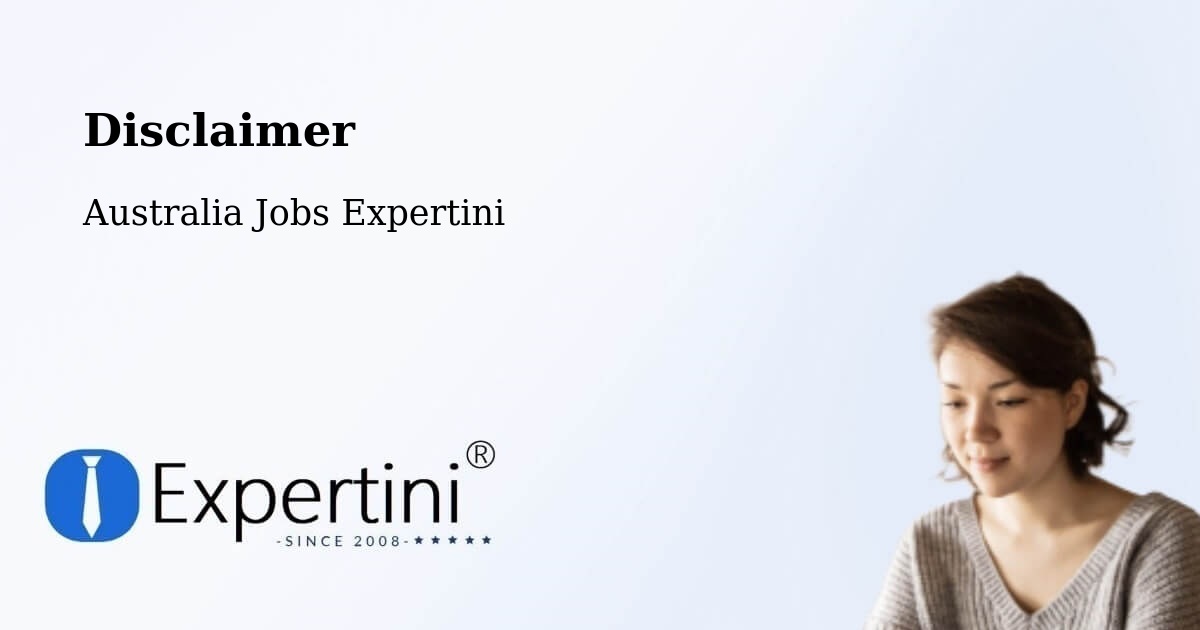 Disclaimer – Balmain - Australia Jobs Expertini